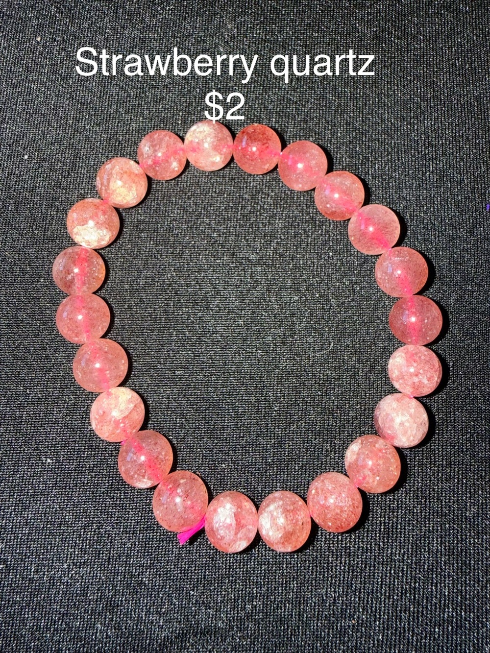 Variety of pink authentic crystal stretch bead bracelets - Picture 6 of 8